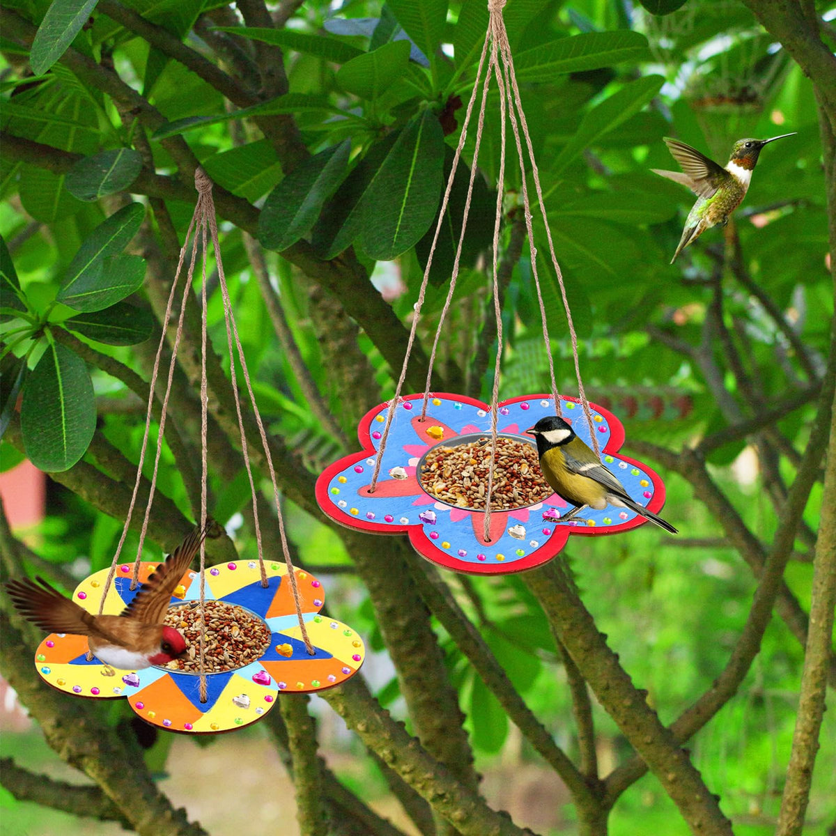 CroBlissful sticker sheets for customizing each feeder.