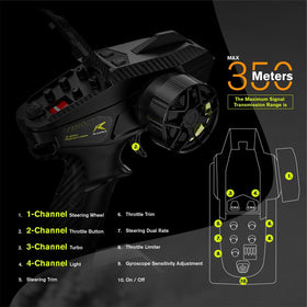 CROBOLL RLAARLO RC drift car 3S compatibility enables longer rides