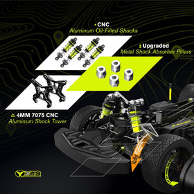 CROBOLL RLAARLO RC drift car clip-less body reduces shake at high speeds
