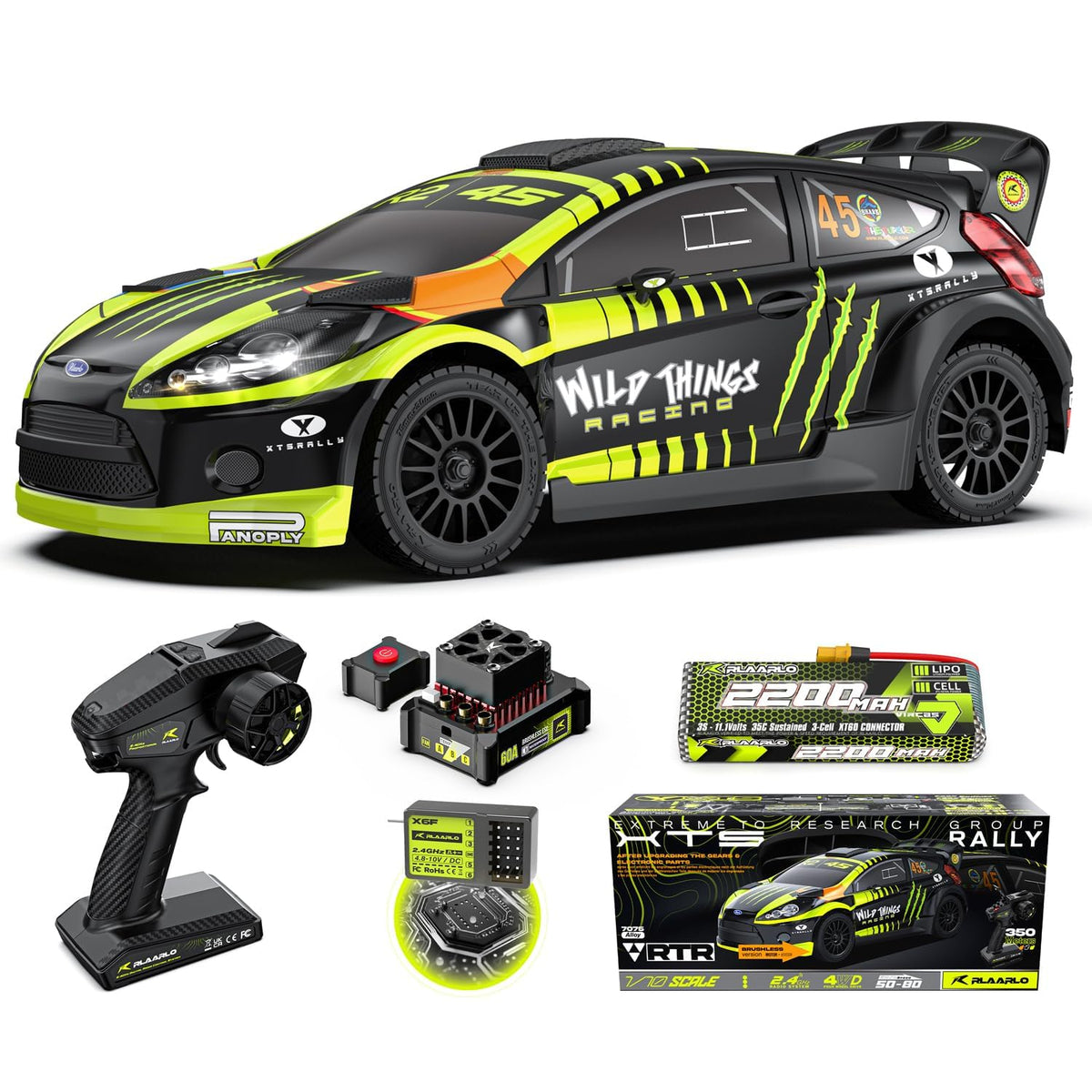 CROBOLL RLAARLO RC drift car gyro drift for smooth cornering at speed
