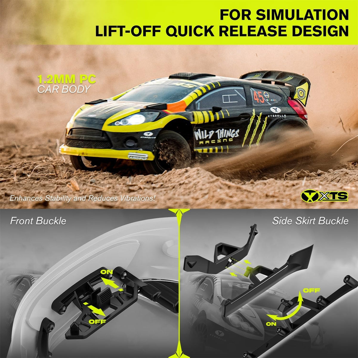 CROBOLL RLAARLO RC drift car lighting system adds realistic visuals
