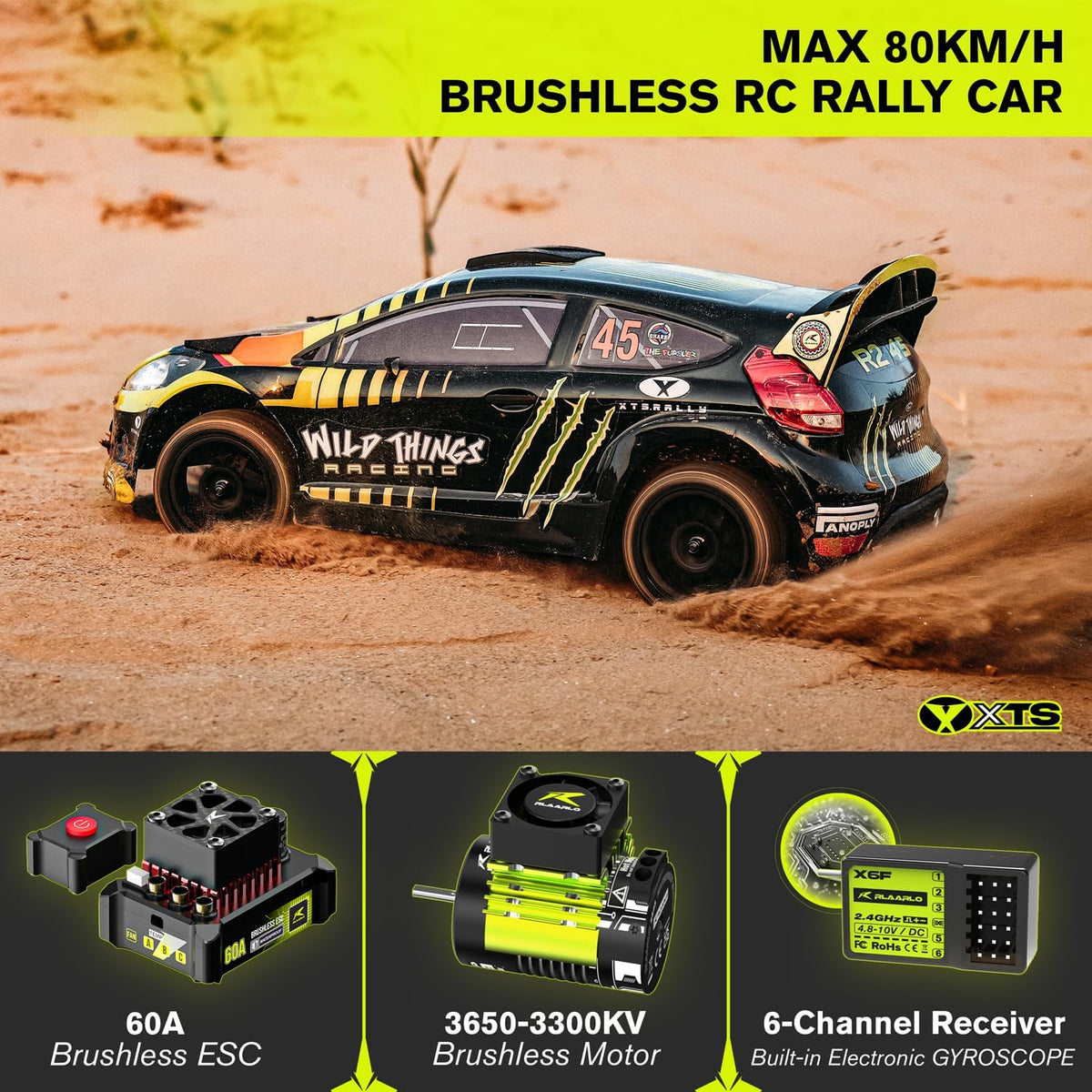 CROBOLL RLAARLO RC drift car sealed differentials improve traction on loose surfaces