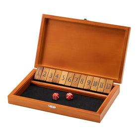 Crobyi Shut The Box with lid open for family game night