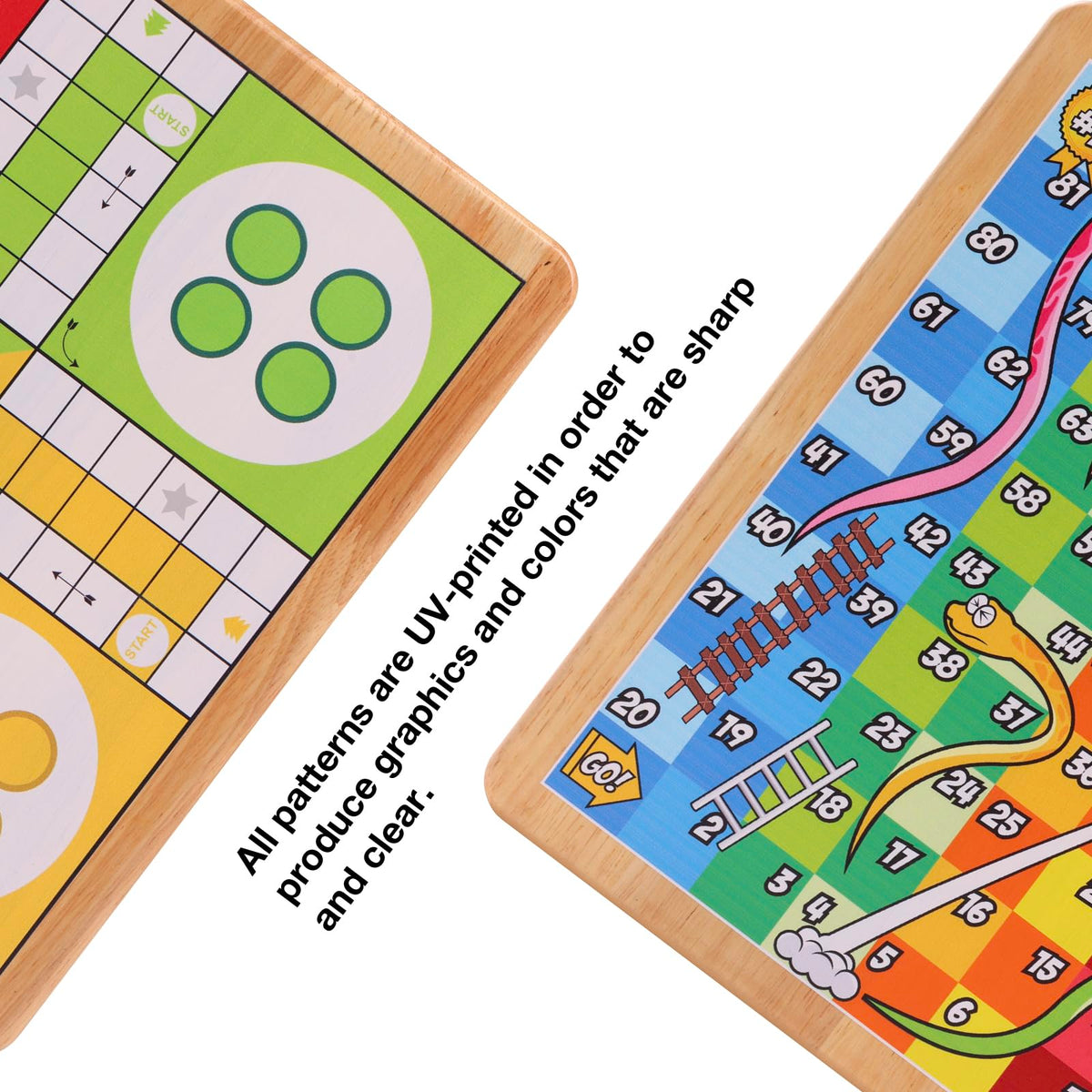 Crobyi wooden game pieces and dice ready for quick setup