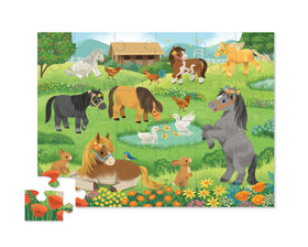 Crocodile Creek 36-piece puzzle—compact, friendly size for little hands.