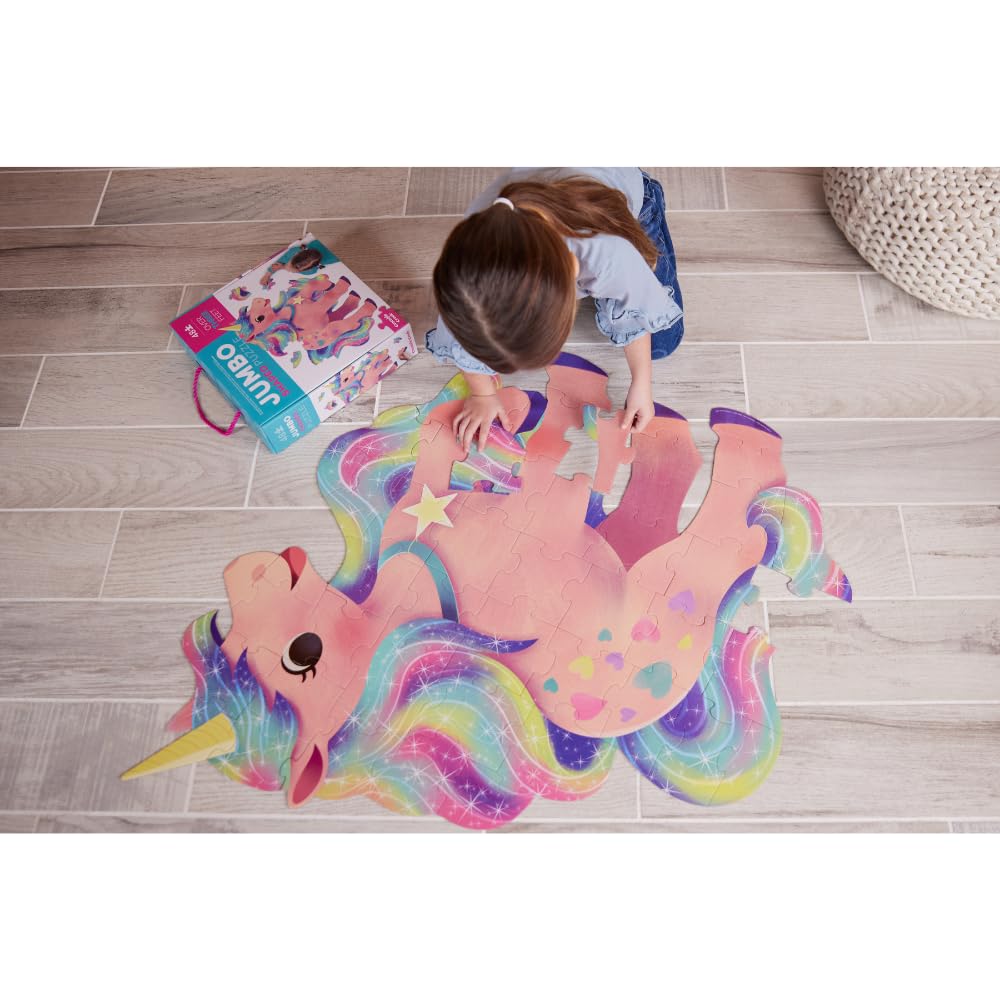 Crocodile Creek Above + Below oversized puzzle size encourages teamwork and spatial exploration.