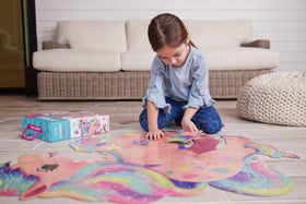 Crocodile Creek Above + Below jumbo-size puzzle invites collaborative family play.