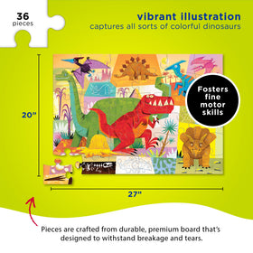 Crocodile Creek bright colors design captures attention and aids early puzzle mastery
