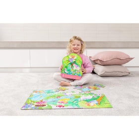 Crocodile Creek puzzle features vibrant colors to attract kids