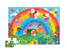 Crocodile Creek large-piece puzzle for kids, supports fine motor skills.