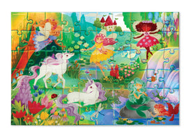 Crocodile Creek Magical Friends finished puzzle image showing vibrant colors for screen-free enjoyment