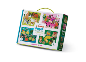 Crocodile Creek Playful Pets cover image with inviting starter puzzles for kids