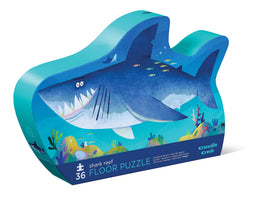 Crocodile Creek Shark Reef scene puzzle pieces for kids ages 3 to 5 spark imagination