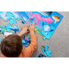 Crocodile Creek shark-reef illustration fosters curiosity about marine life and ecosystems