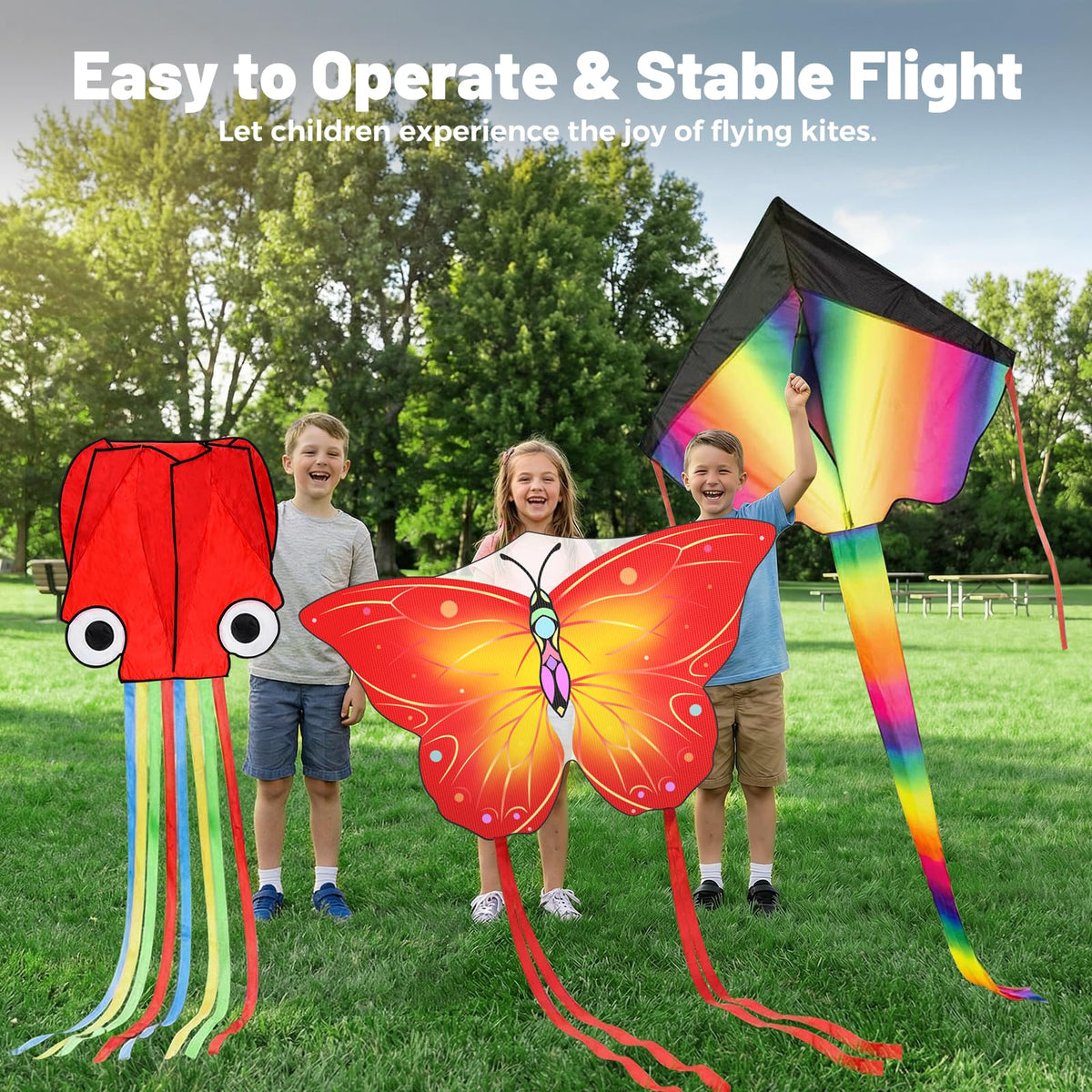 Crogift giant red octopus kite with long tails, dramatic motion for outdoor fun.