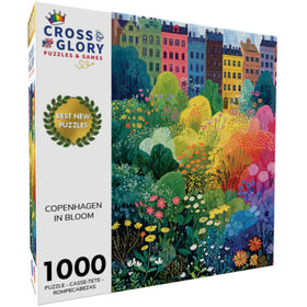 Cross & Glory ribbon-cut puzzle detail showing precise interlocking pieces for a satisfying fit.