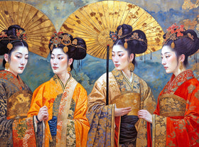 Cross & Glory Silk and Splendor puzzle cover with Tang Dynasty art for focused relaxation.