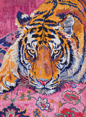 Cross & Glory Bohemian Tiger Tapestry fancy packaging protects the 1000-piece set.