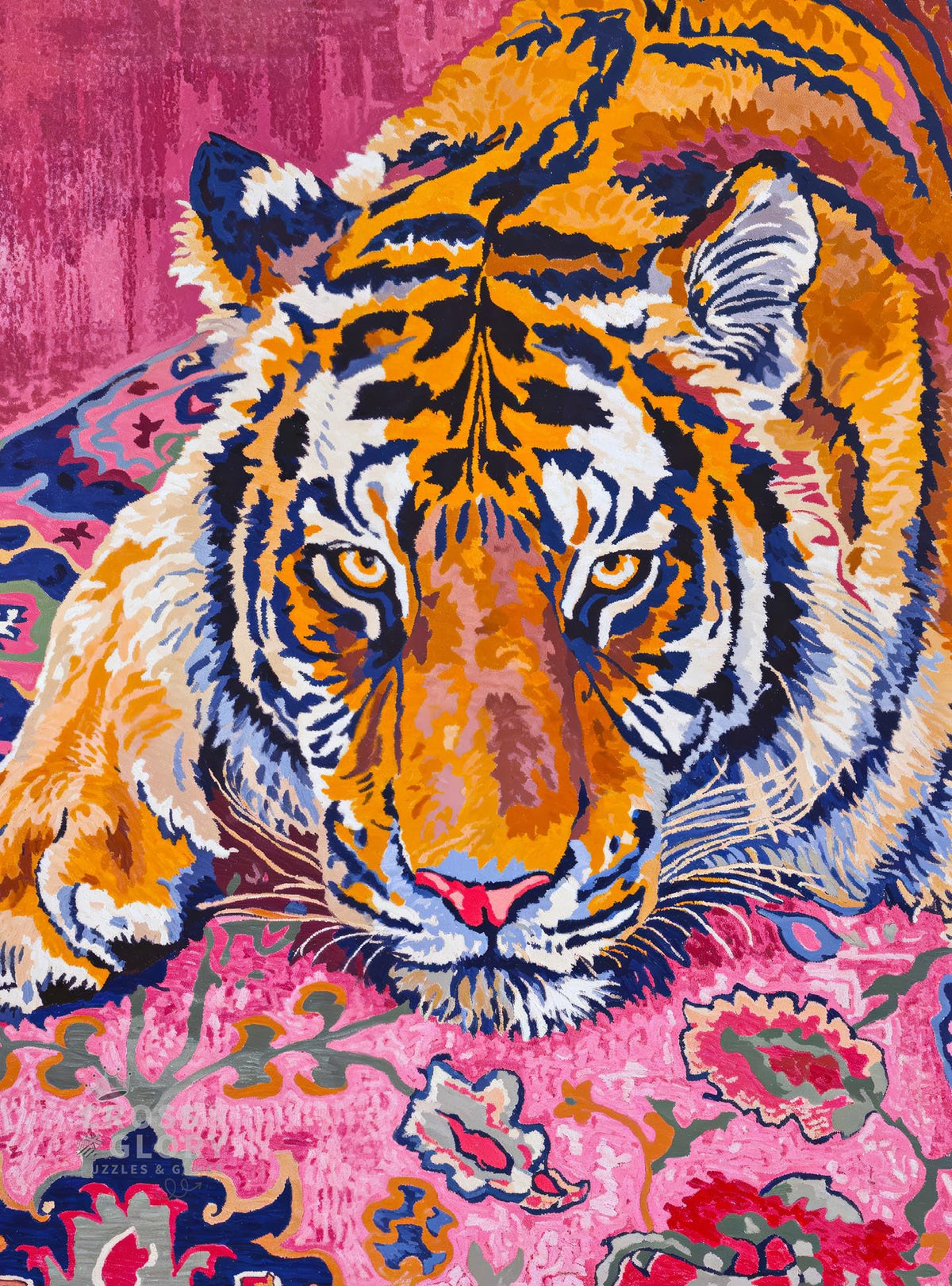 Cross & Glory Bohemian Tiger Tapestry puzzle box, compact packaging ideal for gifting.