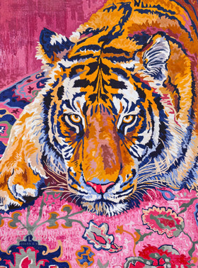 Cross & Glory Bohemian Tiger Tapestry puzzle box, compact packaging ideal for gifting.