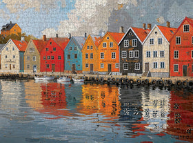 Cross & Glory color-rich seaside town enhances mood and focus during leisure.