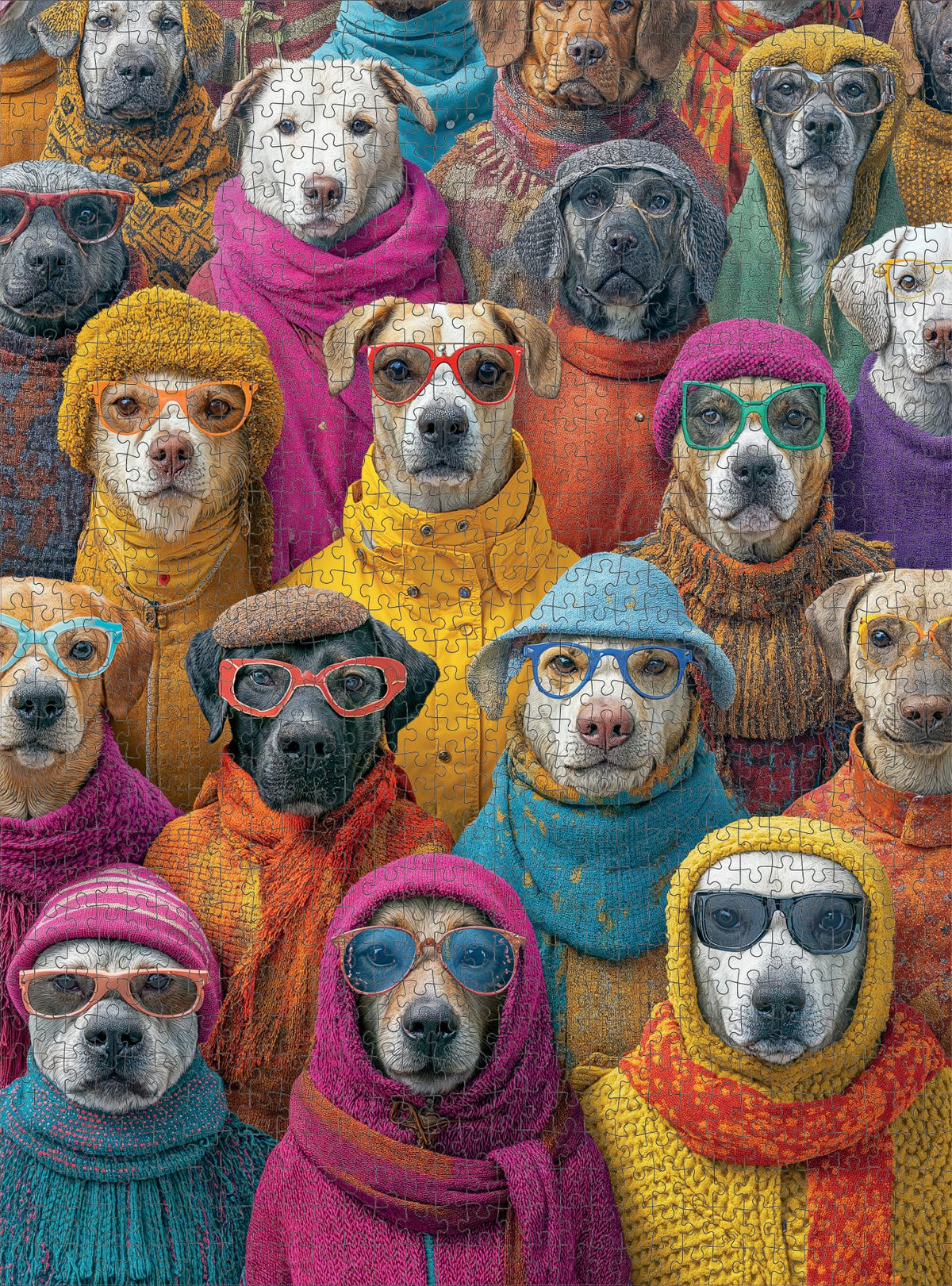 Cross & Glory Dogtopia puzzle map, reference helps guide progress through the 1000 pieces.
