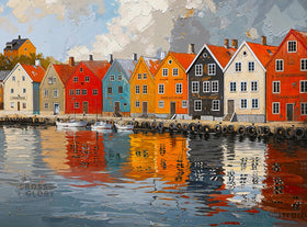 Cross & Glory Fjord Facades water-edge puzzle offers vivid coastal scene focus and relaxation.