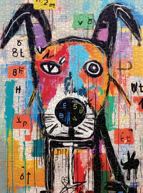 Cross & Glory Geometric Dog Dreamscape includes bonus puzzle map for guided exploration