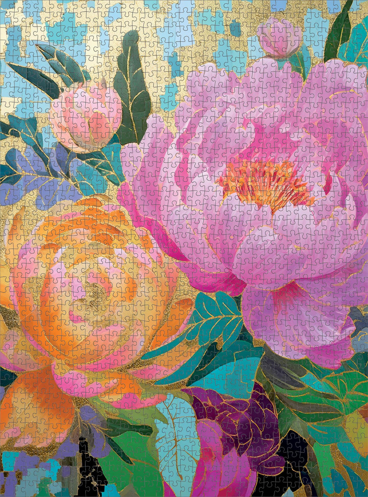 Cross & Glory Golden Peony Dreams storage map and bonus puzzle guide included