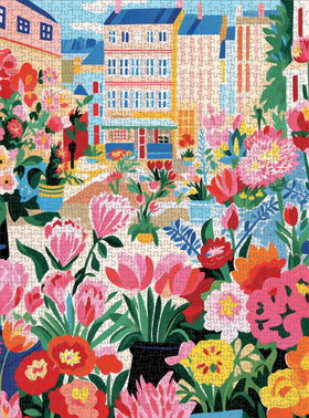 Cross & Glory Petal Promenade eco-friendly materials showcase sustainable puzzle craftsmanship.