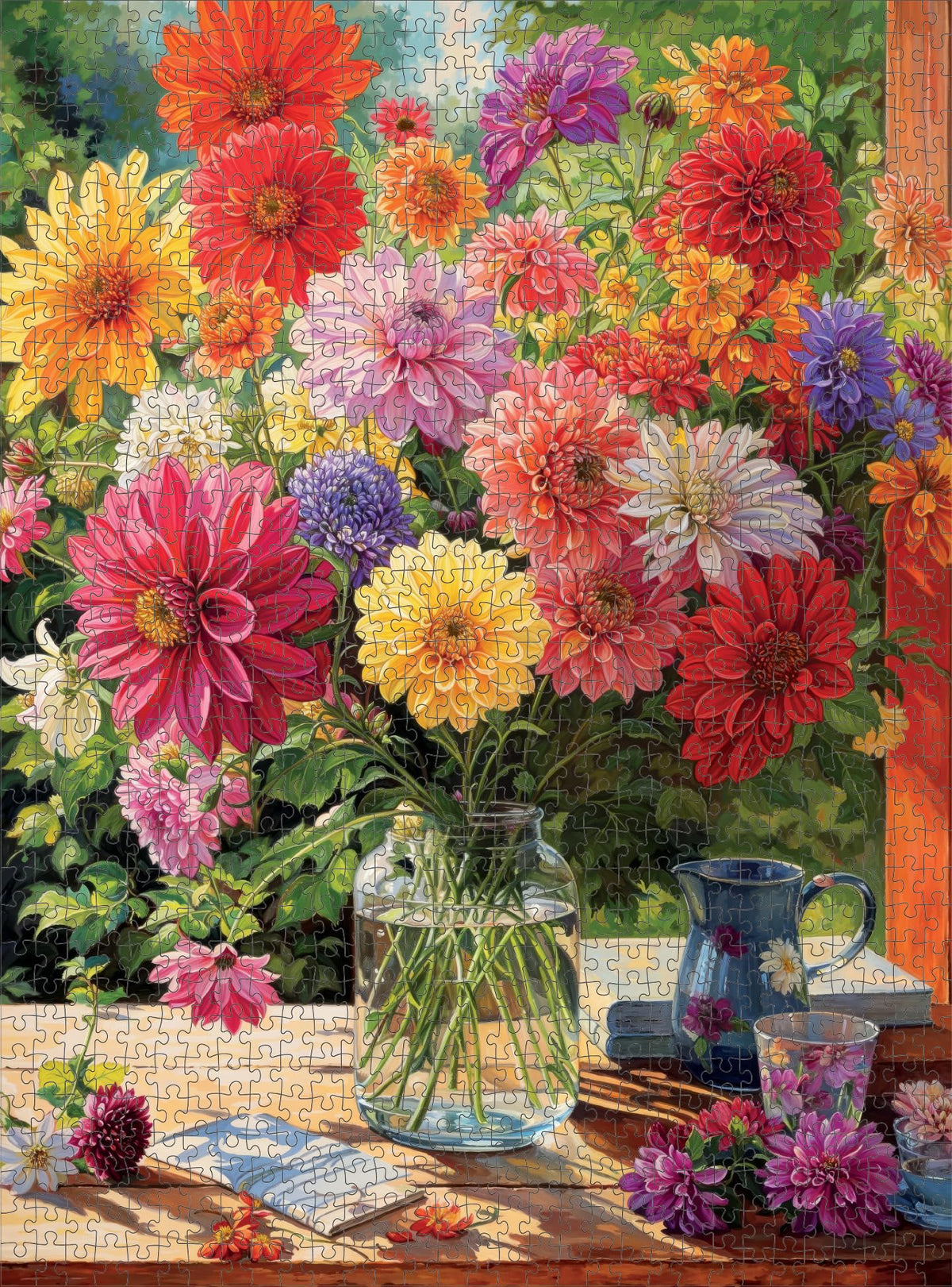 Cross and Glory Rainbow Dahlia Delight eco-friendly recycled board highlight sustainable production.