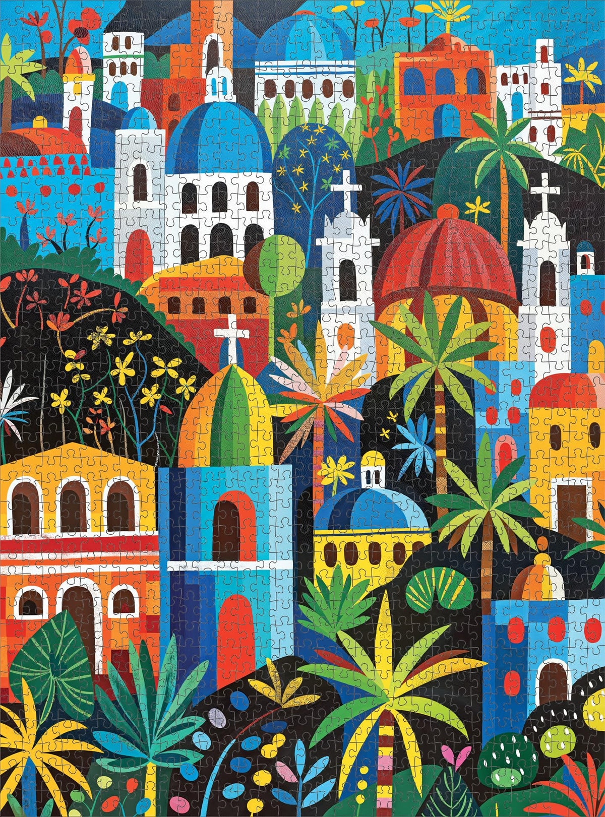 Cross & Glory Vivid Vistas Mexico City puzzle artistry delivers vibrant folk-art vibes.