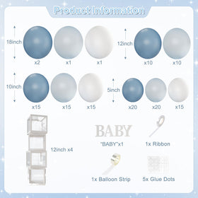 CROSSFINGERS light blue balloon pack adds versatile color to party tables.