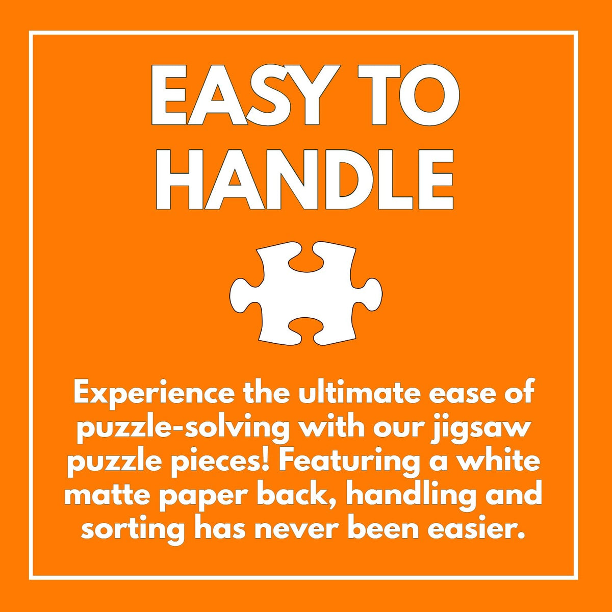 Eco friendly materials badge on Cross & Glory puzzle supports sustainable crafting and responsible gifting