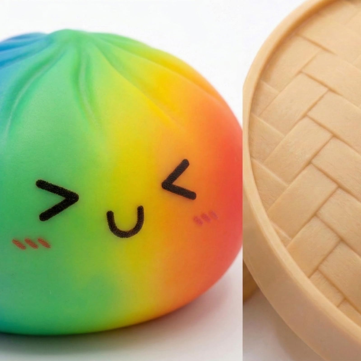 Crossunx Rainbow Dumpling Squishies office-friendly stress relief during meetings and tasks.