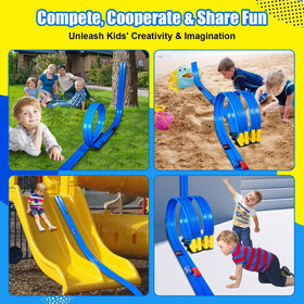 CROTDRM track with 12 suction cups grips smooth surfaces for indoor and outdoor use