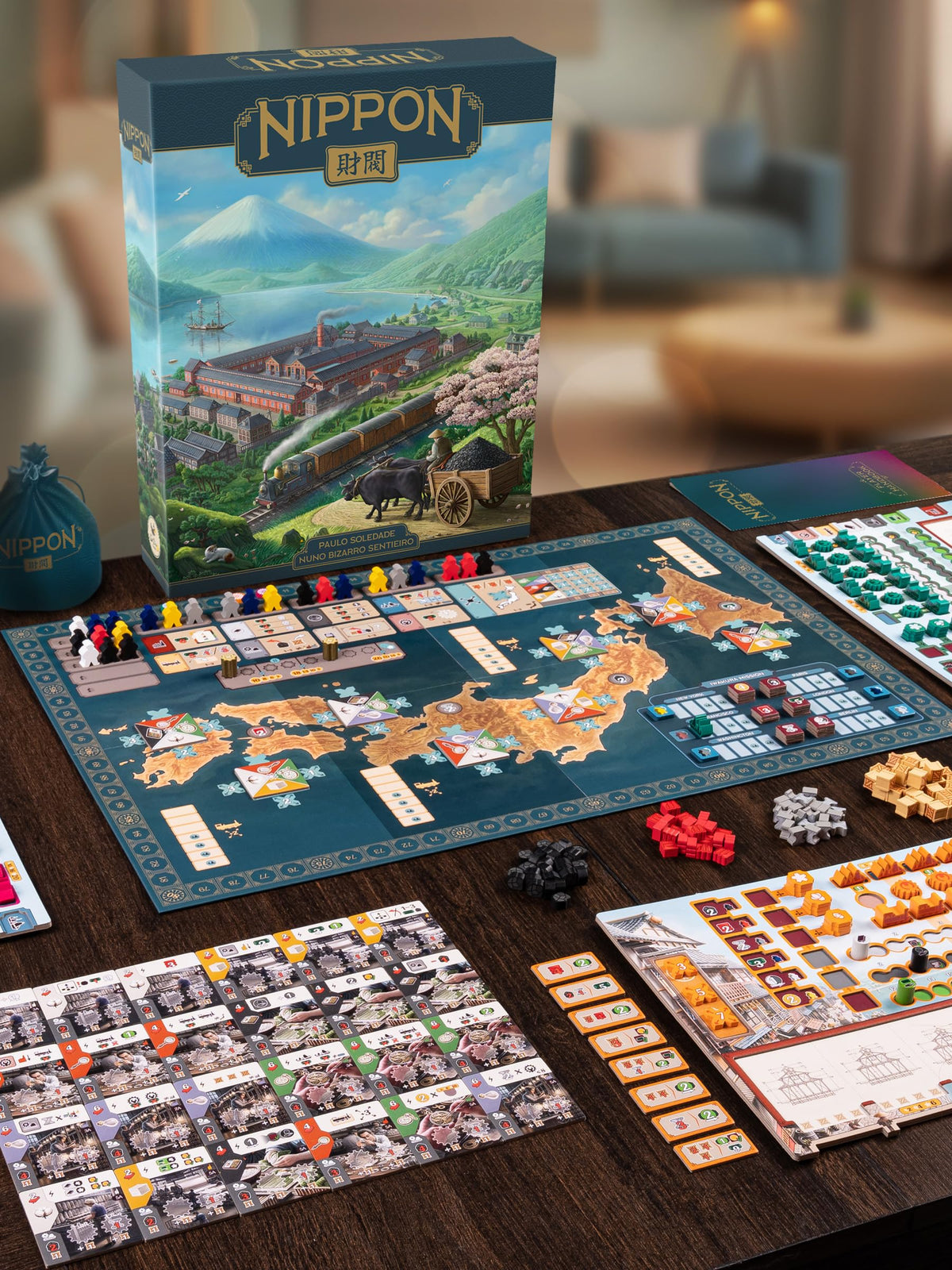 Crowd Games Nippon worker placement system rewards precise timing and engine planning.