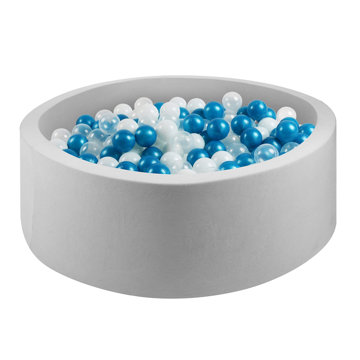 CROWNZONEE foam ball pit setup in a kid-friendly playroom for private play.