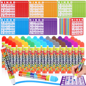 Crtiin 148-pack game cards and dot daubers set box for easy party setup.