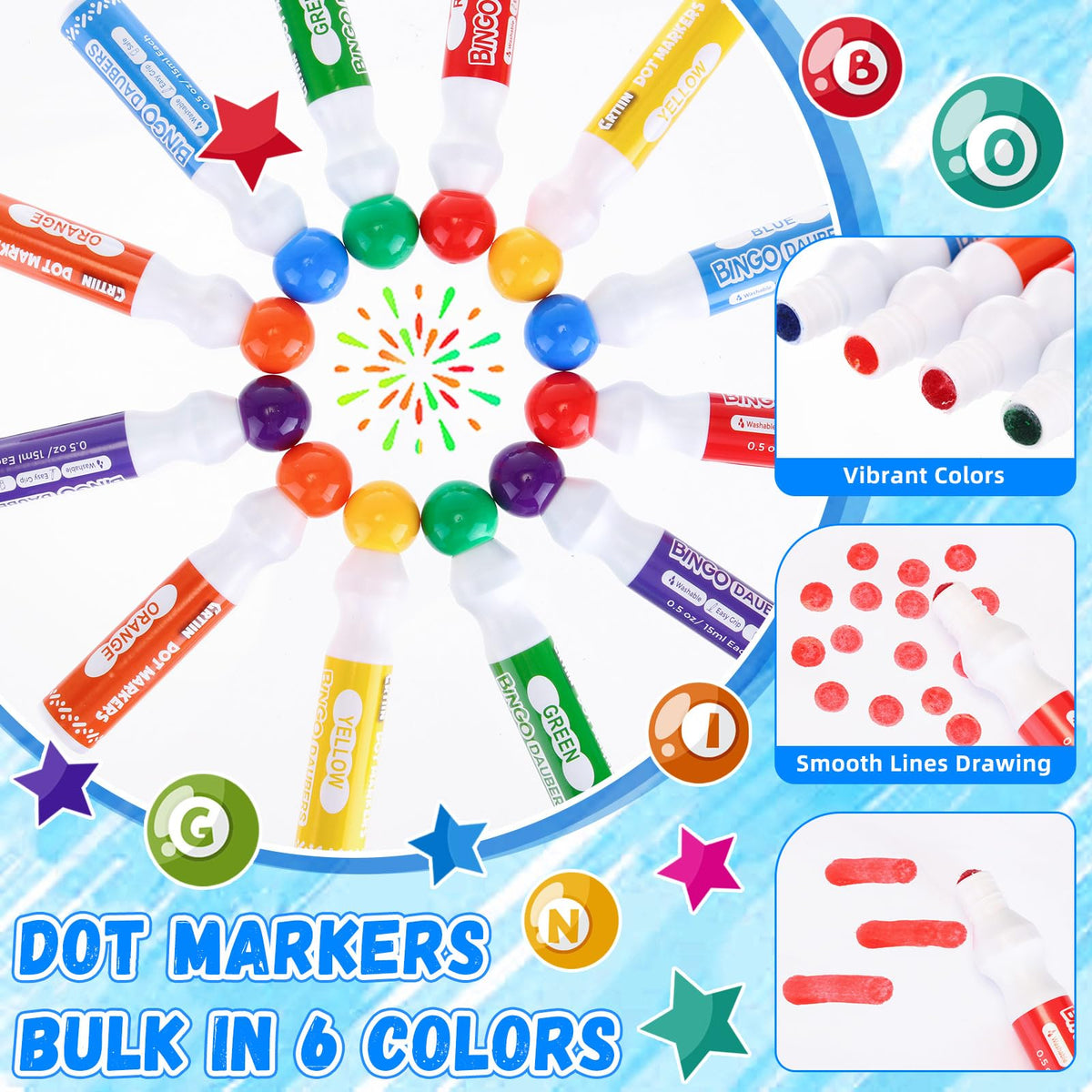 Crtiin bingo marker size approx 4-5 inch for easy handling.