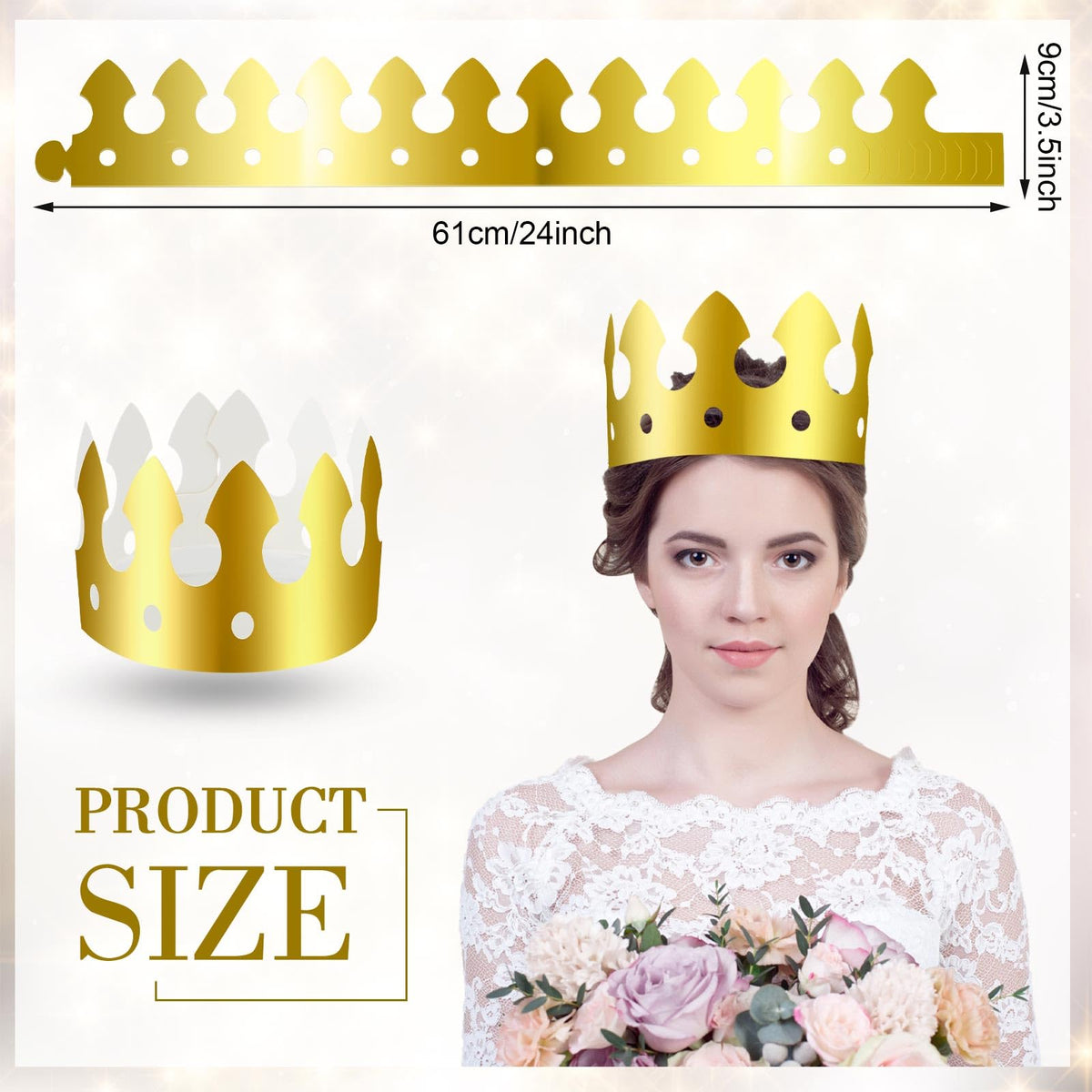 Crtiin adjustable 9 cm crown fits kids and adults comfortably