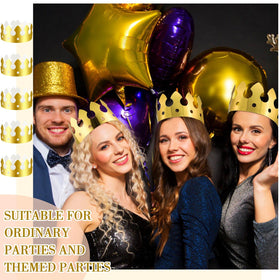 Crtiin bright gold crowns add eye-catching sparkle to celebrations