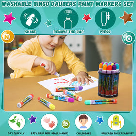 Crtiin non-toxic water-based ink, safe for kids' play and crafts.