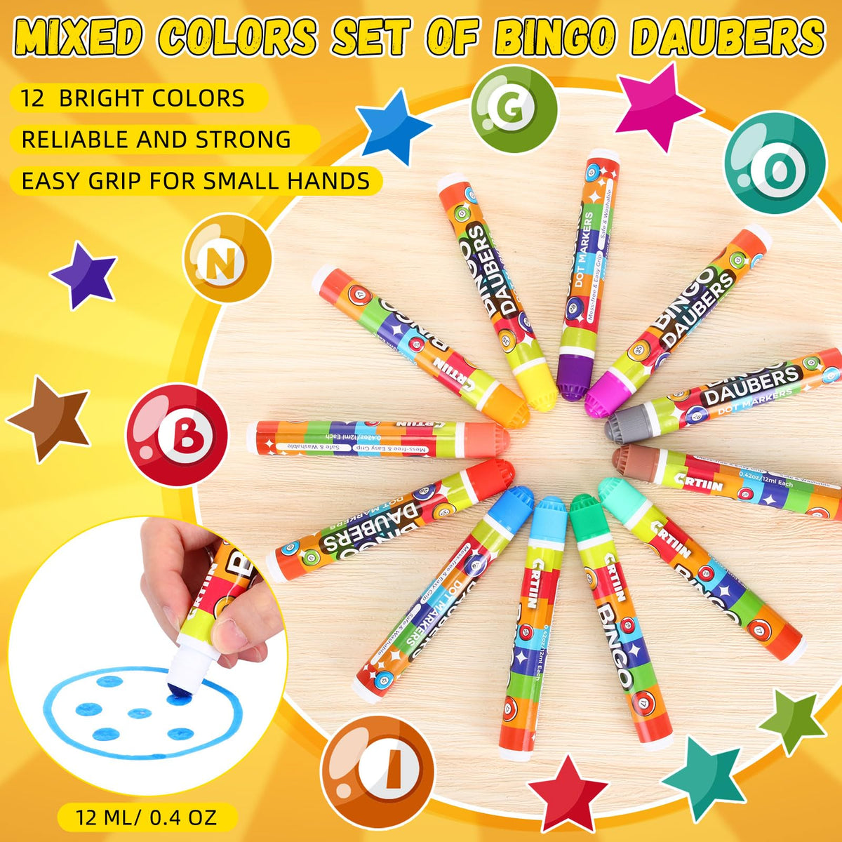 Crtiin quick-dry ink drops demonstrating fast-dry performance with vivid colors.