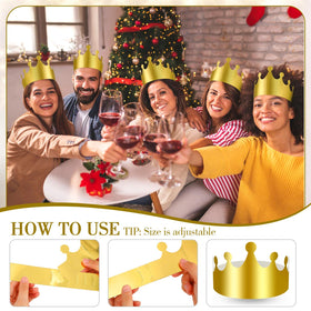 Crtiin thick sturdy paper crowns ensure reusable durability.