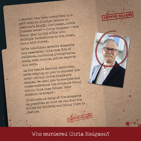 Cryptic Killers Case File Contents — newspapers, reports, and profiles for authentic sleuthing.