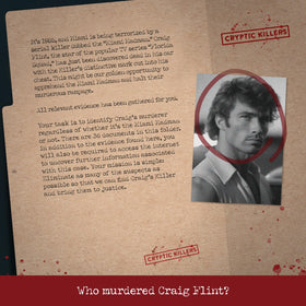 Cryptic Killers newspaper articles in case files for clue-packed investigation