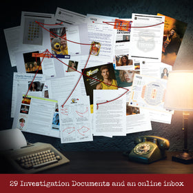Cryptic Killers crime scene map and photos reveal visual clues for group solving