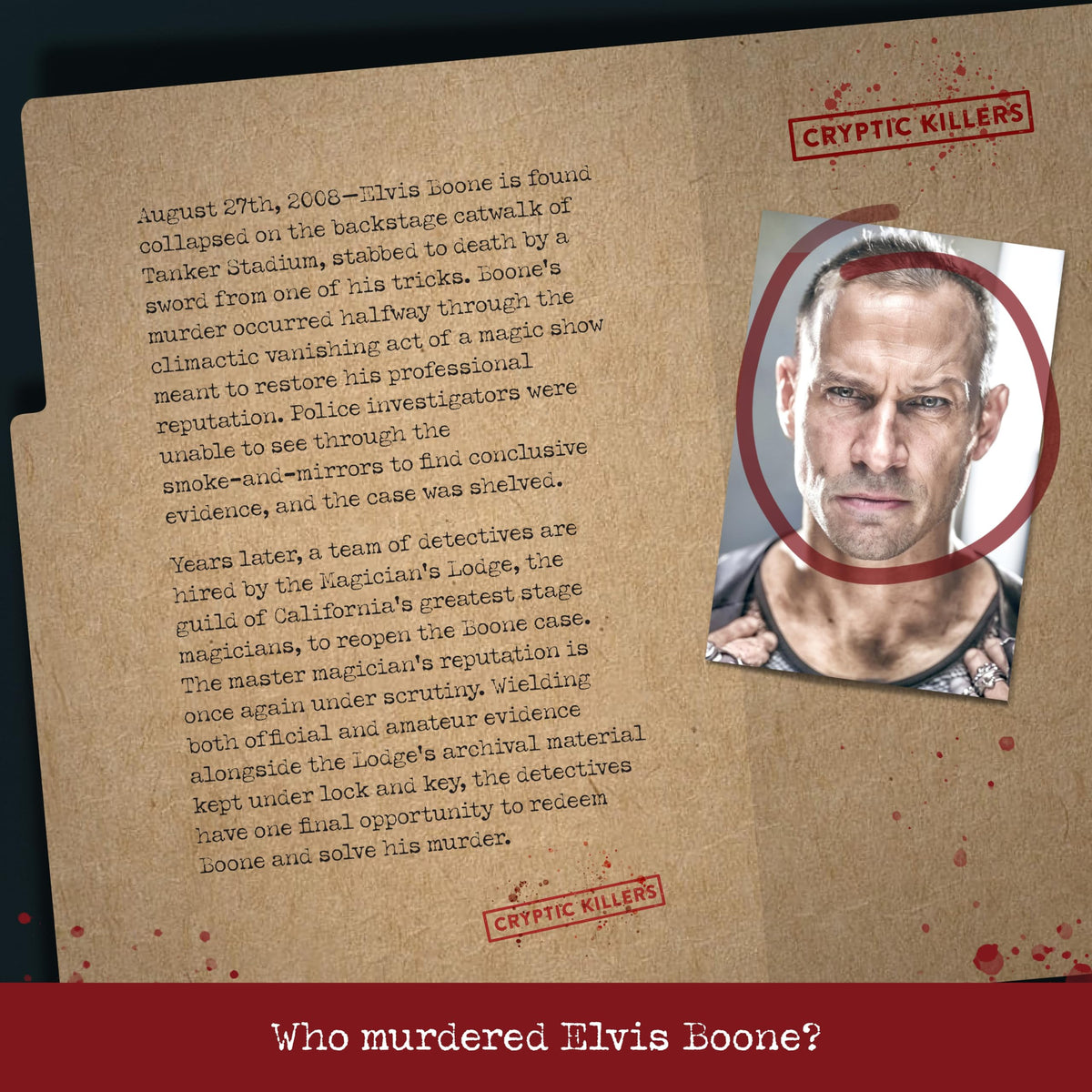 Cryptic Killers evidence photos provide vivid clues to fuel your investigative session