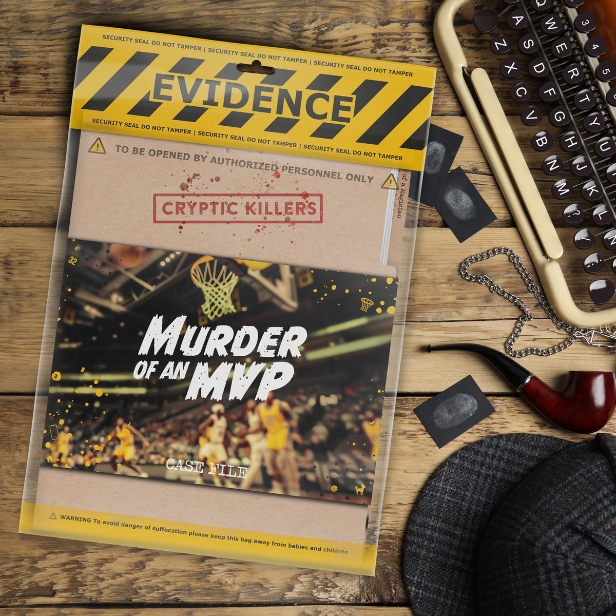 Cryptic Killers game-night setup with friends boosts interactive mystery fun